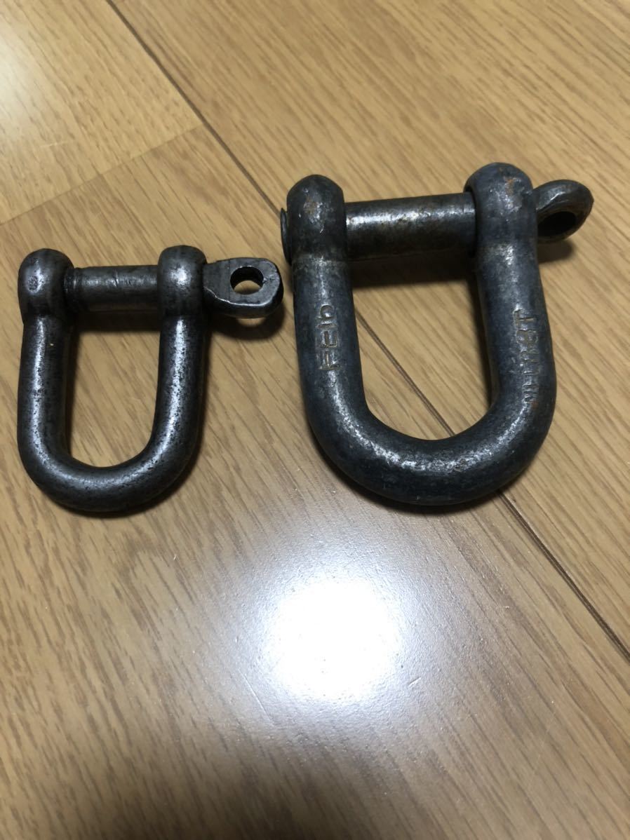 シャックル 2個 セット まとめて クレーン 玉掛け 2t 4t 10t 大型 小型 中型 トラック拍卖