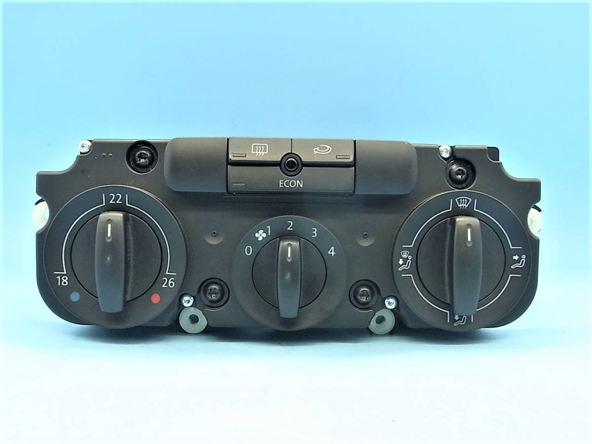 VW947 ゴルフ5 (2005MY GH-1KBLP) 純正エアコンスイッチ フォルクスワーゲン拍卖
