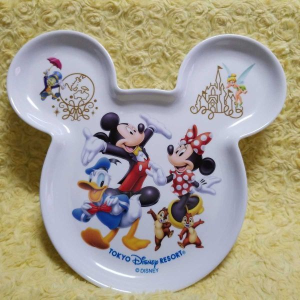 ディズニーリゾート ミッキー ミニー ドナルド ティンカーベル ジミニークリケット ランチプレート メラミントレイ 拍卖