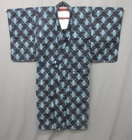 【政】29755 備後 絣 着物 木綿 リメイク 材料 古着拍卖