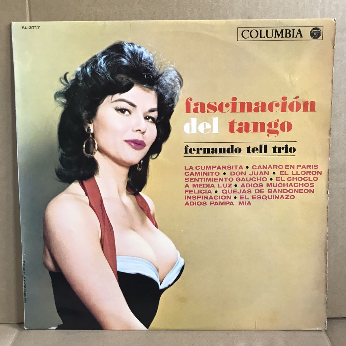 タンゴの魅惑 LP フェルナンド・テル・トリオ セクシー 美女 ジャケ SL 3717 TANGO FERNANDO TELL バンドネオン 笠原喜三郎 河内敏昭拍卖