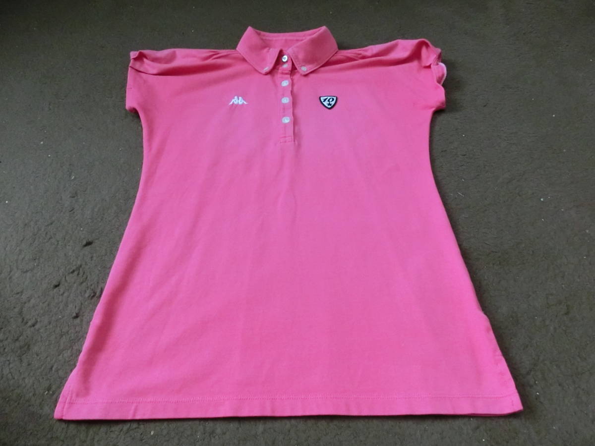 【kappa】  4つボタン&ボタンダウン  フリル・ギャザー  ナンバー10・ポロシャツ   【極上品】拍卖