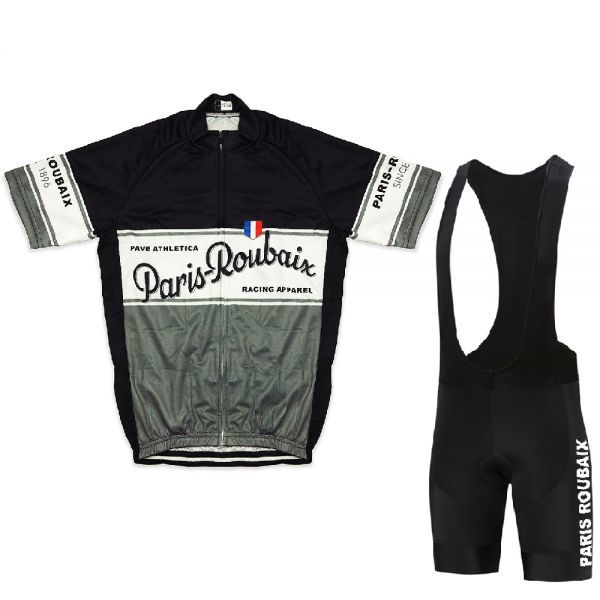 新品 レトロデザイン 上下セット No56 XLサイズ フランス サイクルジャージ ウェア 半袖 メンズ サイクリング MTB ロードバイク 自転車拍卖