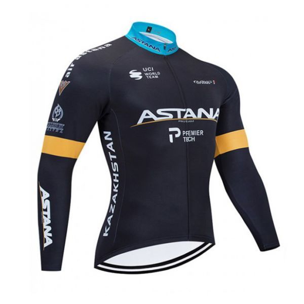 新品 長袖 サイクルジャージ No78 Lサイズ カザフスタン フルジップ ウェア メンズ ロング サイクリング スポーツ ロードバイク MTB拍卖