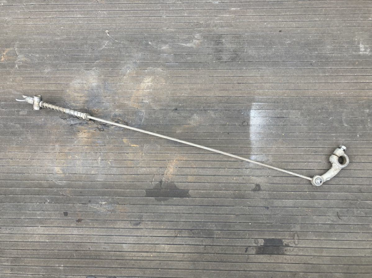 送料無料 ヤマハ TY250 38V-009~ 実働車外し リアブレーキ ロッド ワイヤー拍卖