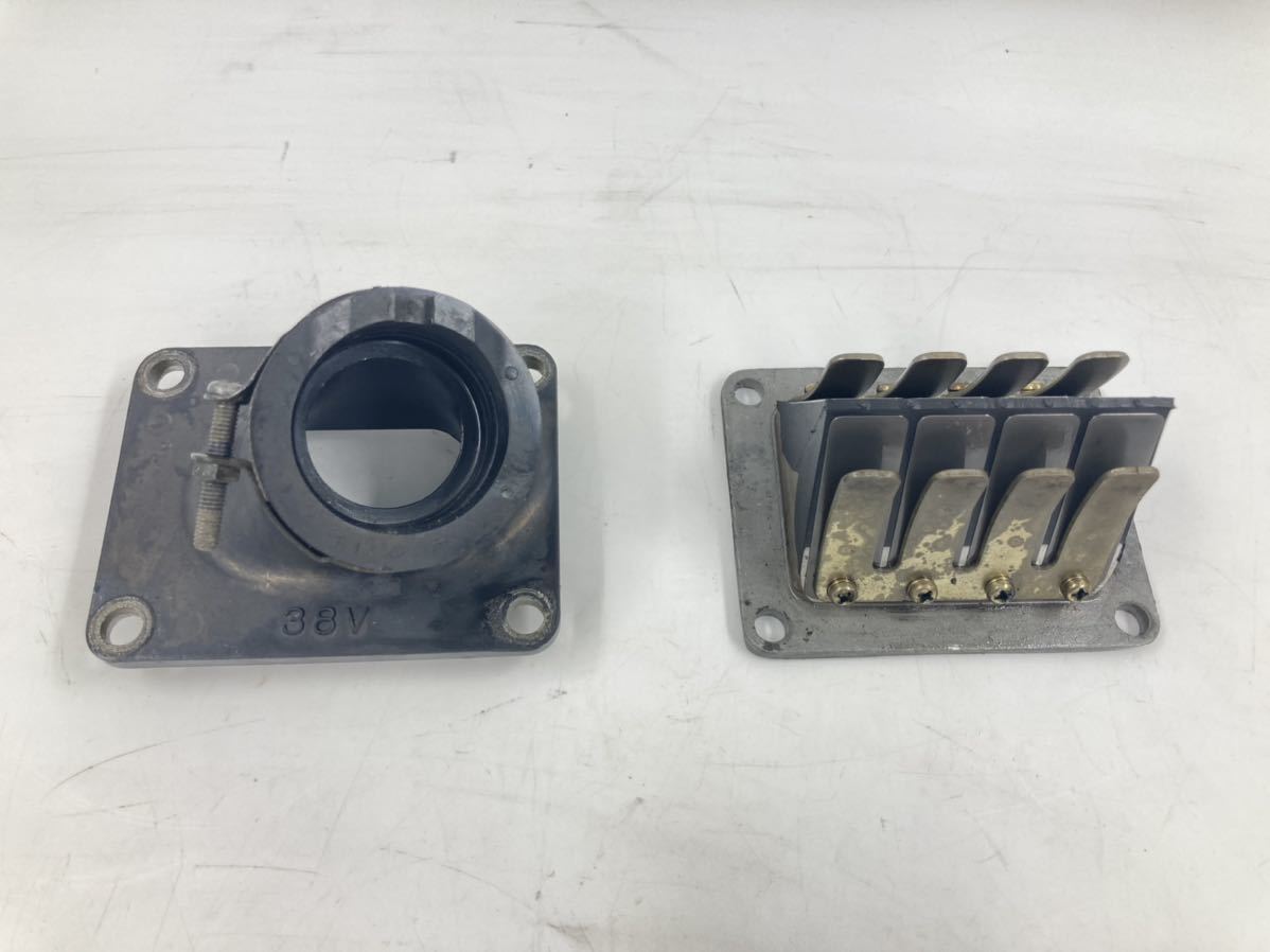 送料無料 ヤマハ TY250 38V-009~ 実働車外し インマニ インシュレーター リードバルブ拍卖