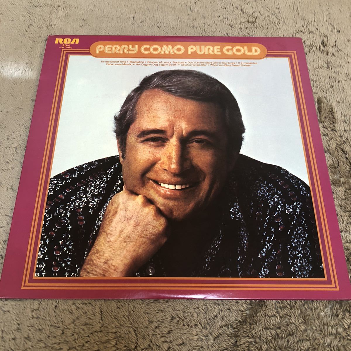 PERRY COMO ペリーコモ / PURE GOLD / LP レコード / PG-6 / ライナー有 / 洋楽ポップス /拍卖