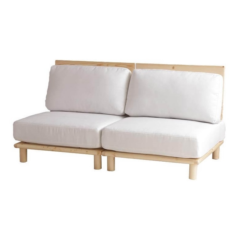 【2人掛】 Ricordo ファブリックローソファ 118012_IV アイボリー拍卖