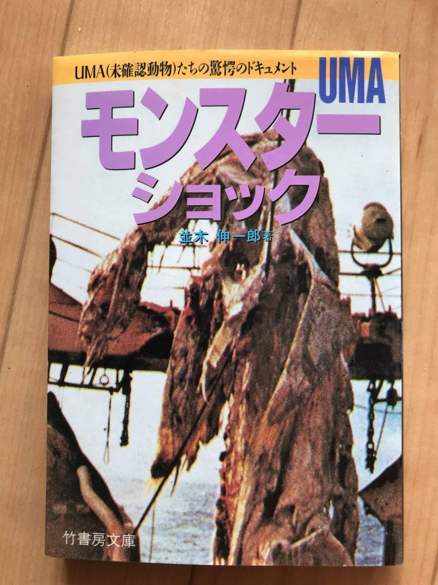竹書房文庫 UMA モンスターショック UMA(未確認動物)たちの驚愕のドキュメント 並木伸一郎 著 中古本 水濡れの跡有り拍卖