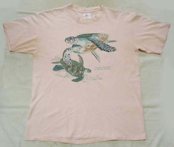 XL【80’s~90’s/Tシャツ】ウミガメ タイマイ ヴィンテージ 80年代 90年代 米国製 アメリカ MILLER 動物 古着拍卖