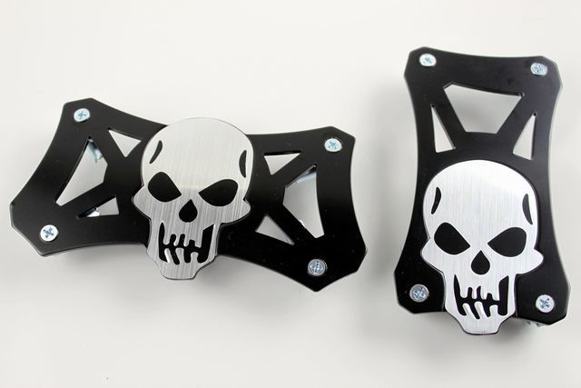 ★高品質★高級感スカルアルミペダルAT用★拍卖