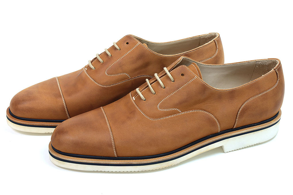 新品-YA558- ヤンコ ストレートチップ ライトブラウン 8.5(27.0cm) YANKO拍卖