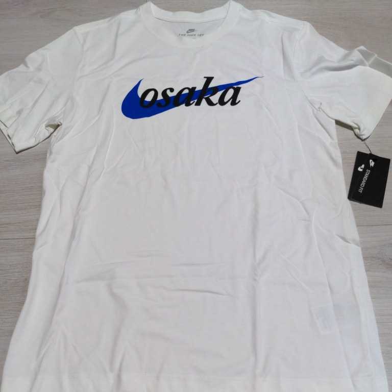 新品未使用 NIKE ナイキ Tシャツ US Mサイズ 大阪 限定 OSAKA ホワイト×ブルー ナイキ拍卖