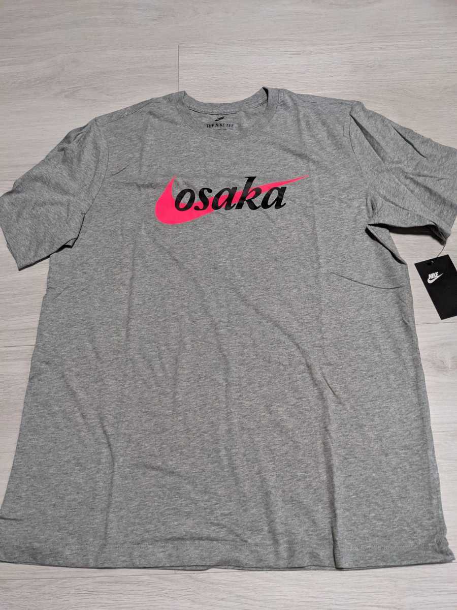 新品未使用 NIKE ナイキ Tシャツ US Lサイズ 大阪限定 OSAKA グレー×ピンク 拍卖