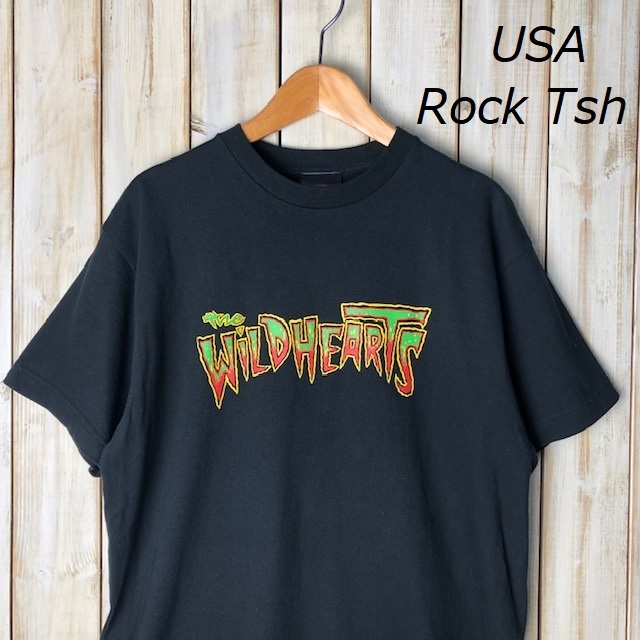 バンドT・ロックT USA古着 00s The Wildhearts ワイルドハーツ Tシャツ M UK ハードロック オールド アメリカ古着 ワイハ メタル 黒 ●52拍卖