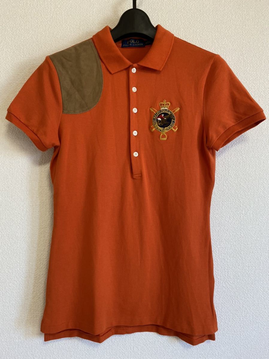 RALPH LAUREN / ラルフローレン ポロシャツ レザーパッチ付き S拍卖