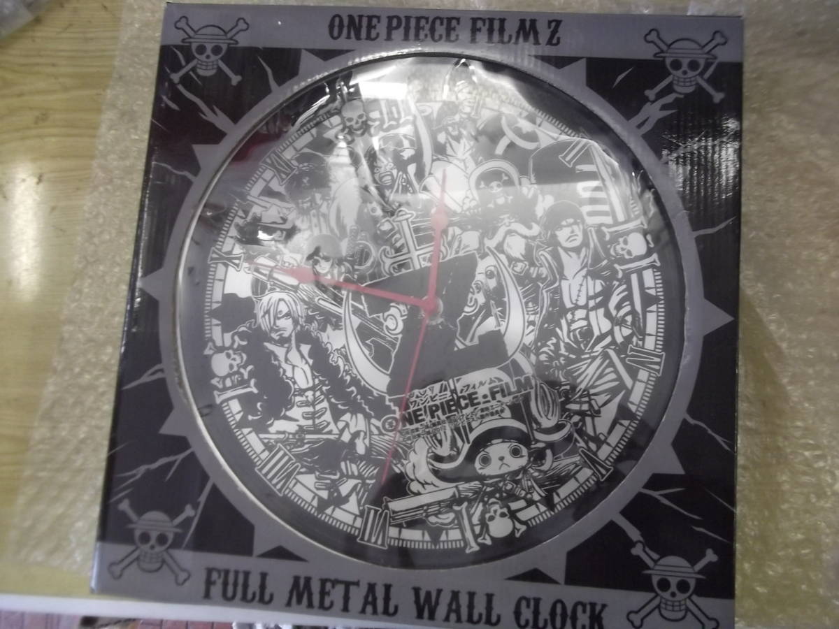 ワンピース ONE PIECE フィルムZ フルメタルウォールクロック 同梱不可拍卖