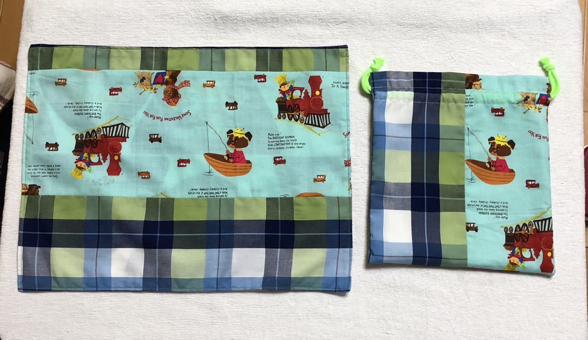 ランチョンマット30×40/巾着袋/給食袋/コップ袋 CC-9拍卖