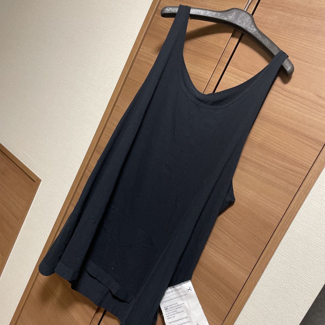 マルジェラ MM6 ビッグシルエット タンクトップ ワンピース(ブラック)拍卖