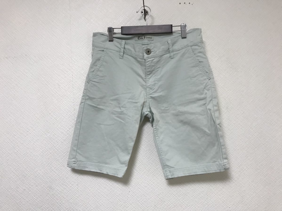 本物クックジーンズCOOKJEANSコットンストレッチ無地ショートパンツハーフパンツ旅行トラベルメンズライトグレーM拍卖