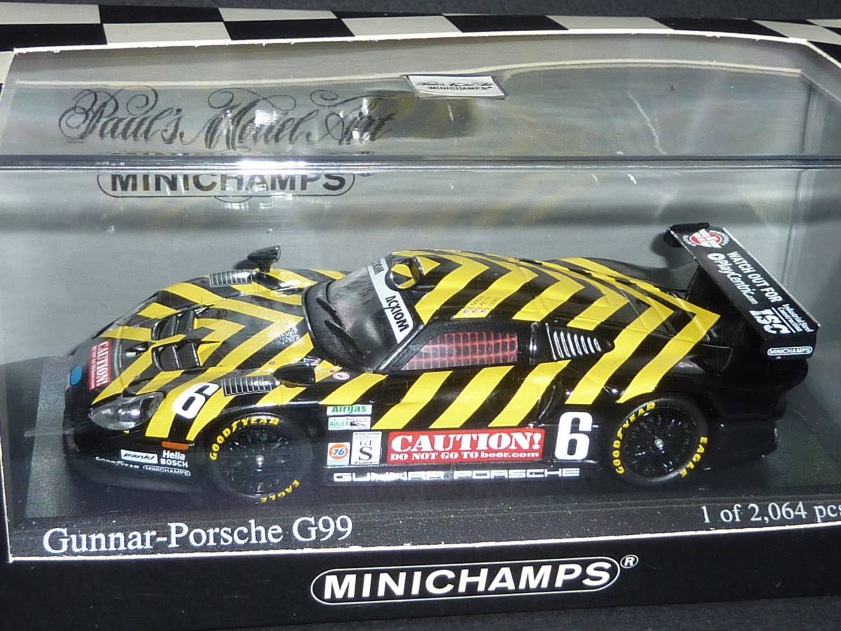 希少絶版 PMA ミニチャンプス MINICHAMPS Gunner Porsche G99 Paul Revere Grand Am 2003 1/43 ポルシェ G99 #6拍卖