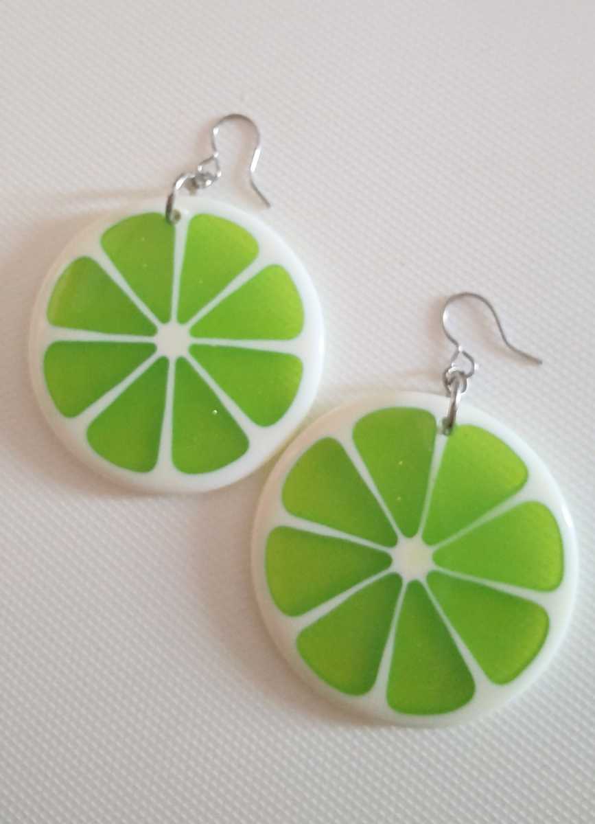 新品未使用 OSEWAYA ライム 柑橘系 ピアス拍卖