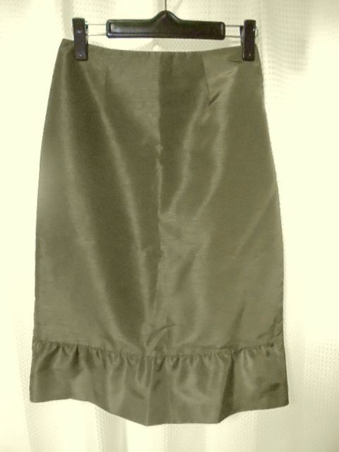 Sybilla シビラ シルク風サテンスカート フォーマルにも 63-90拍卖