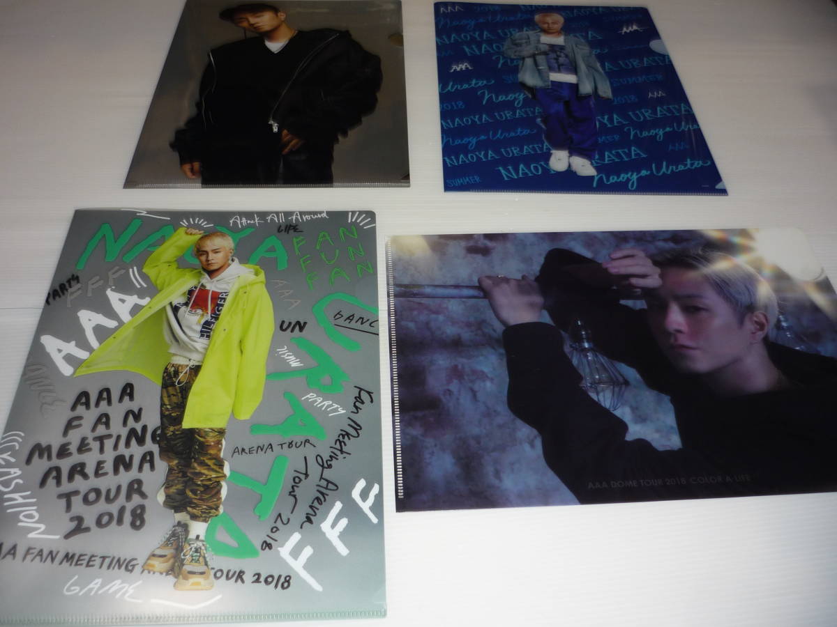 【送料無料】A4クリアファイル 4枚セット 浦田直也 AAA / まとめ クリアファイル COLOR A LIFE POP UP STORE FAN FUN FAN WAY OF GLORY拍卖