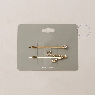 ヘアピン 髪留め 星座 うお座 ヘアクリップ クリスタル 女性 女の子 バレッタ かわいい シンプル 帽子 ファッション アクセサリー #C331-8拍卖