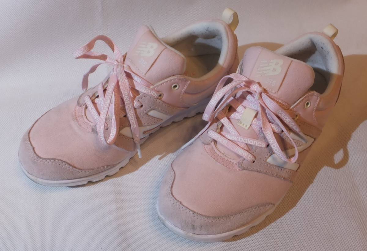 new balance WL315AP スニーカー ピンク白 24.5cm★Mw1313拍卖