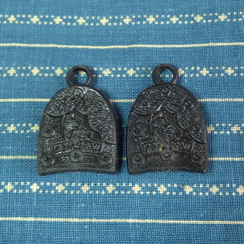 キャッツポウ 【CAT'S PAW】70s ラバーヒール チャーム 黒 キーチェーン キーホルダー ボールチェーン ヴィンテージ ビンテージ 50s60s拍卖