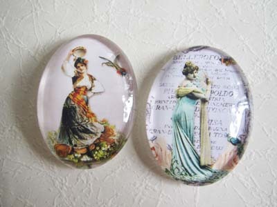 グラスカボション ヴィクトリアンレディ Bセット拍卖