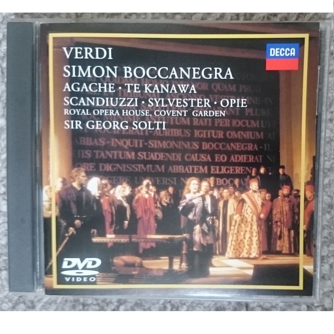 KF  ヴェルディ  歌劇 シモン・ボッカネグラ 全曲  DVD拍卖