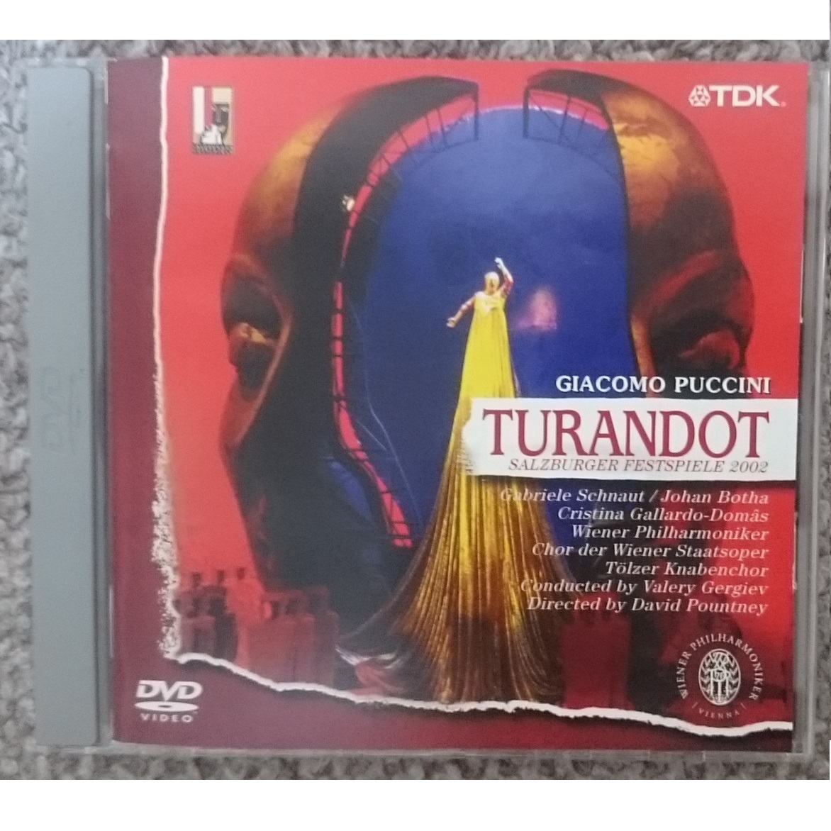 KF プッチーニ 歌劇 トゥーランドット 全曲 ルチアーノ・ベリオ補作版 DVD拍卖