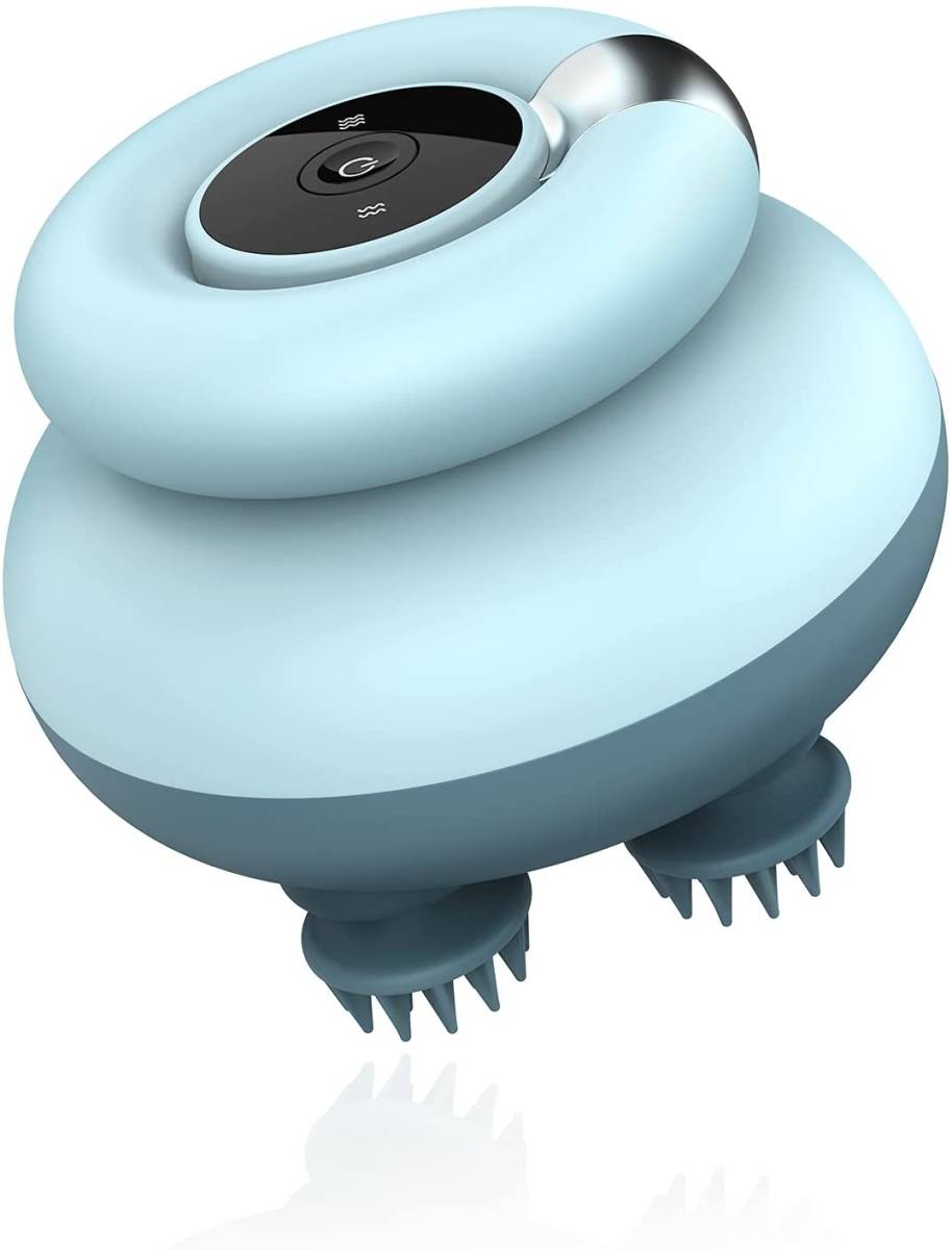 お値下げ中 ヘッドブラシ 電動ヘッドブラシ 頭皮ケア 電動ブラシ IPX7防水 乾湿両用 ブルー Galopar A96拍卖