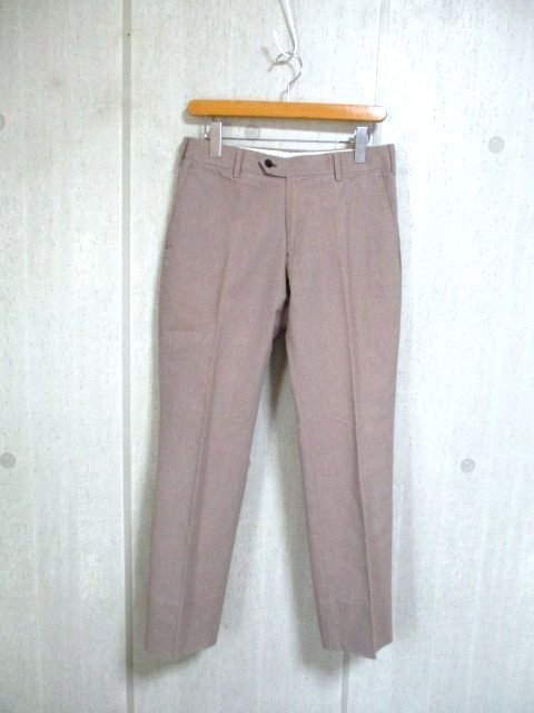 d351 ETONNE エトネ コットンパンツ ウエスト約75㎝ 薄茶系 51-8拍卖