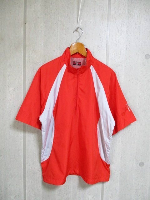 d386 MIZUNO ZOID ゾイド 半袖プルオーバー サイズL オレンジ色系×他 45拍卖