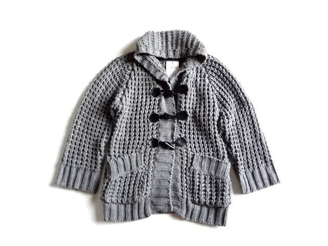 新品 palace garden ダッフル ニット ジャケット L レディース グレー 拍卖