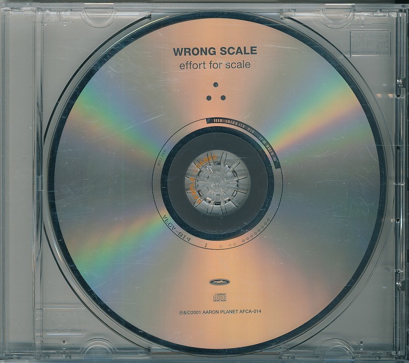 WRONG SCALE / EFFORT FOR SCALE /中古CD!48247拍卖