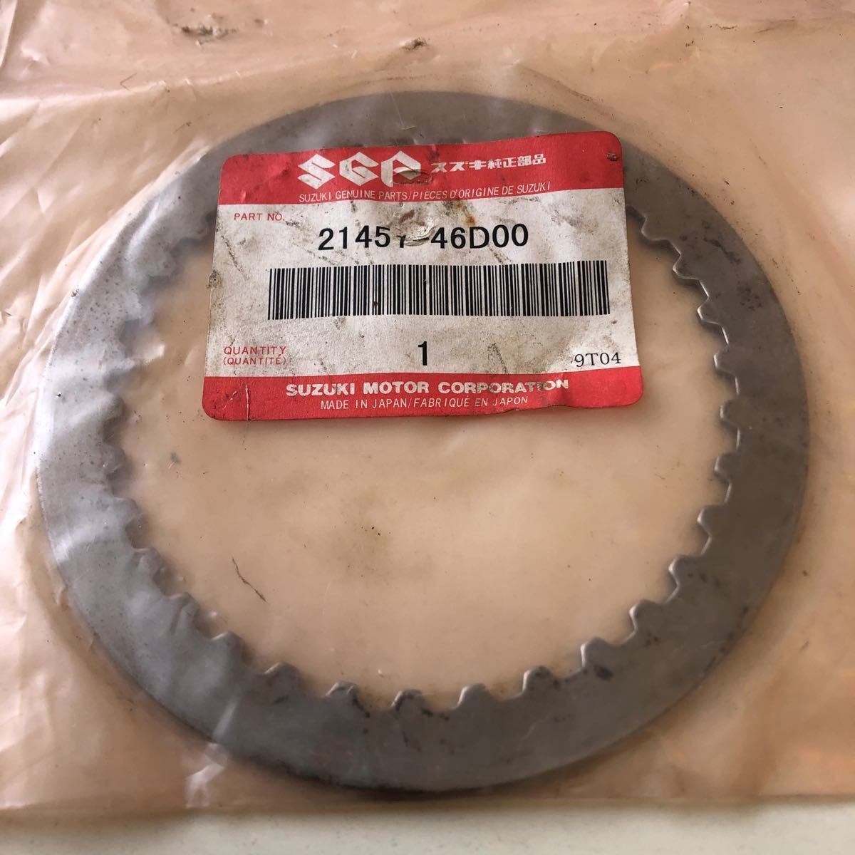 ☆2-1658☆スズキ 純正 クラッチドリブンプレート 21451-46D00 GSX400インパルス拍卖