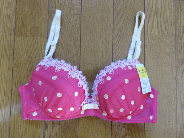 【新品】ワコールWing fufu花柄ブラジャー C75 ピンク拍卖