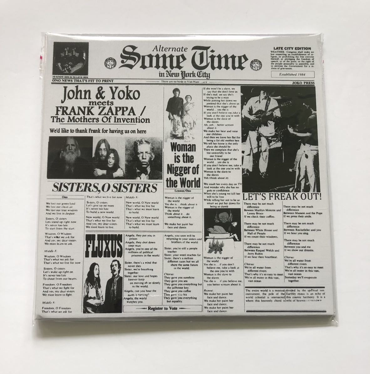 紙ジャケ JOHN LENNON FRANK ZAPPA alternate sometime in new York city 2CD 見開きジャケ 別テイク拍卖