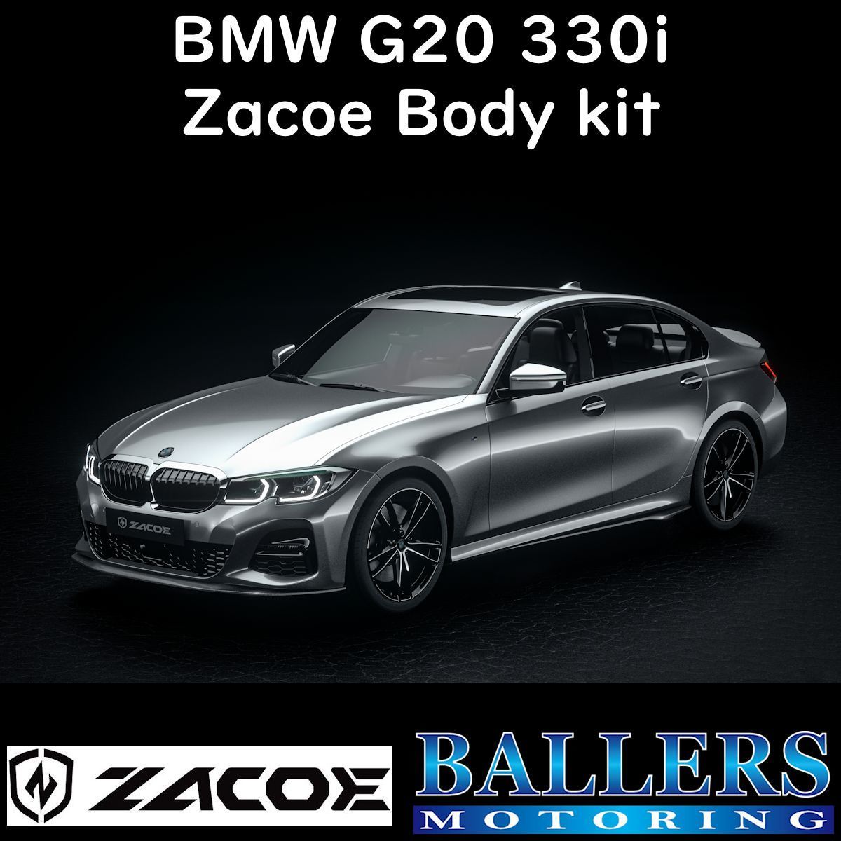 ZACOE BMW G20 3シリーズ 330i ボディキット フルカーボン エアロ フロント リア スポイラー サイドスカート ディフューザー 正規品 新品拍卖