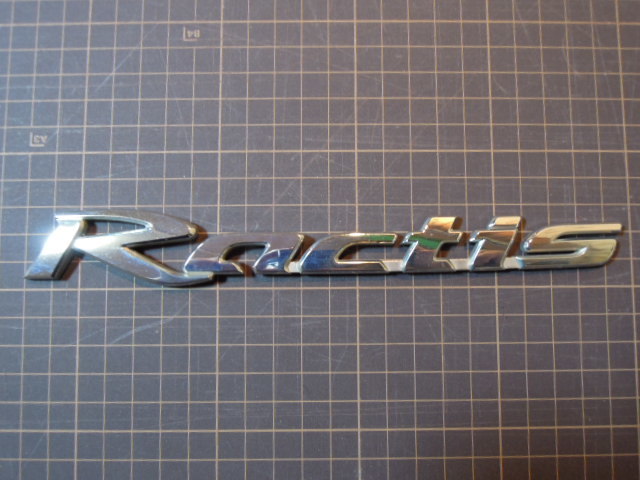 トヨタ 純正 ラクティス Ractis 車名 エンブレム 21.5cm×2.8cm 中古 210935拍卖