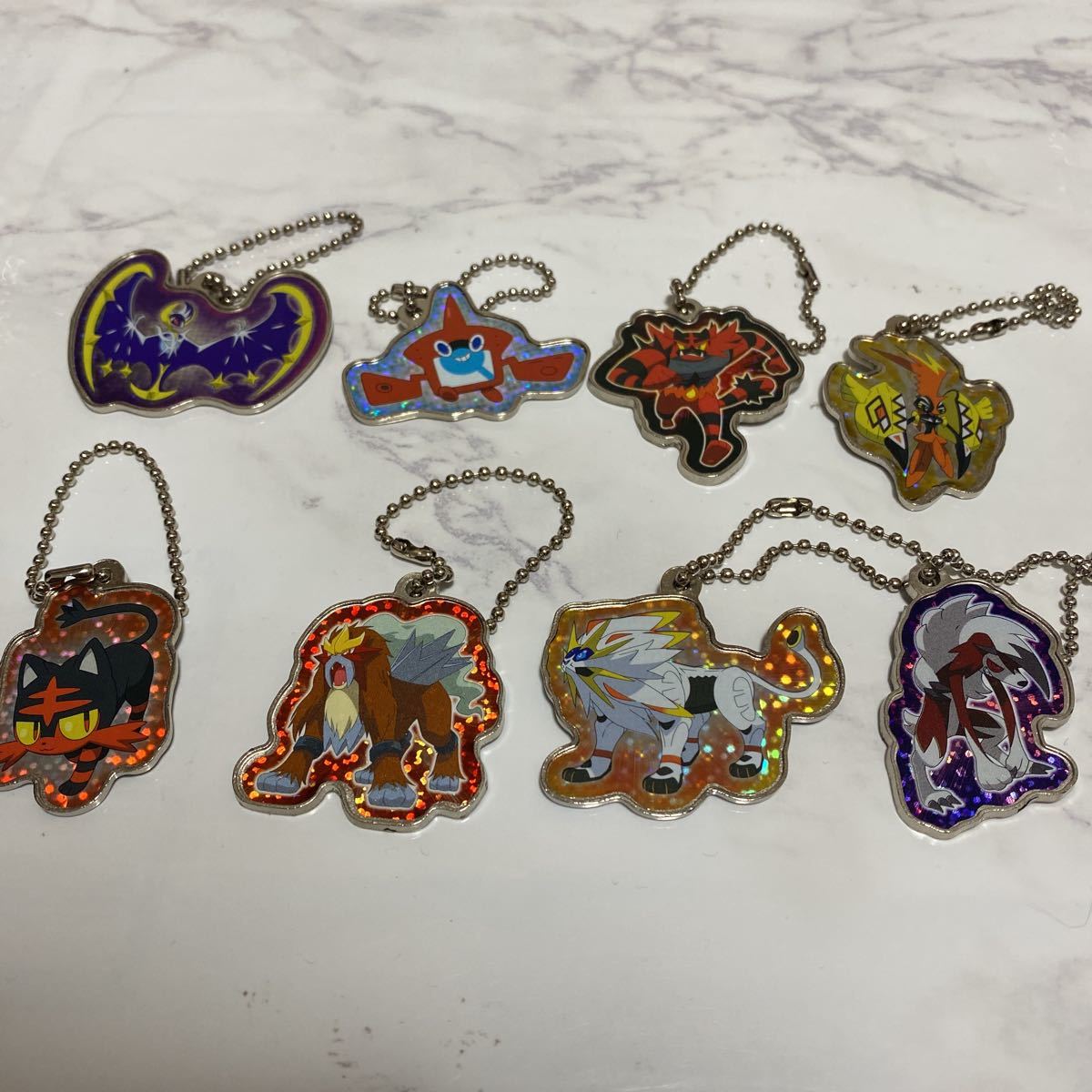 ポケモン ポケットモンスター メタル メタリック キーホルダー 8個セット拍卖