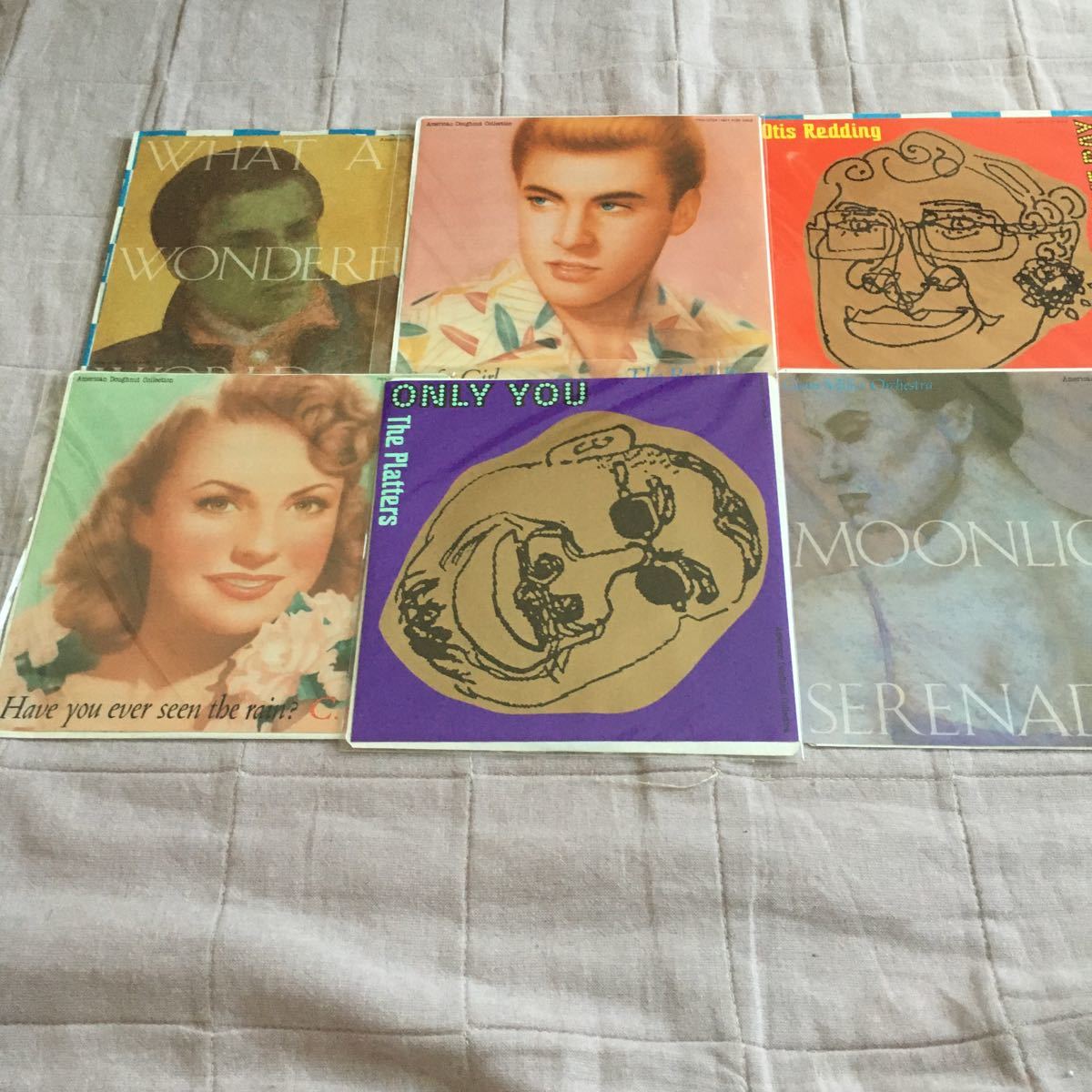 懐かし洋楽 ポップス ロック レア! 非売品 オールディーズ アメリカンドーナッツコレクション 6枚セット 未使用品 シングル盤拍卖