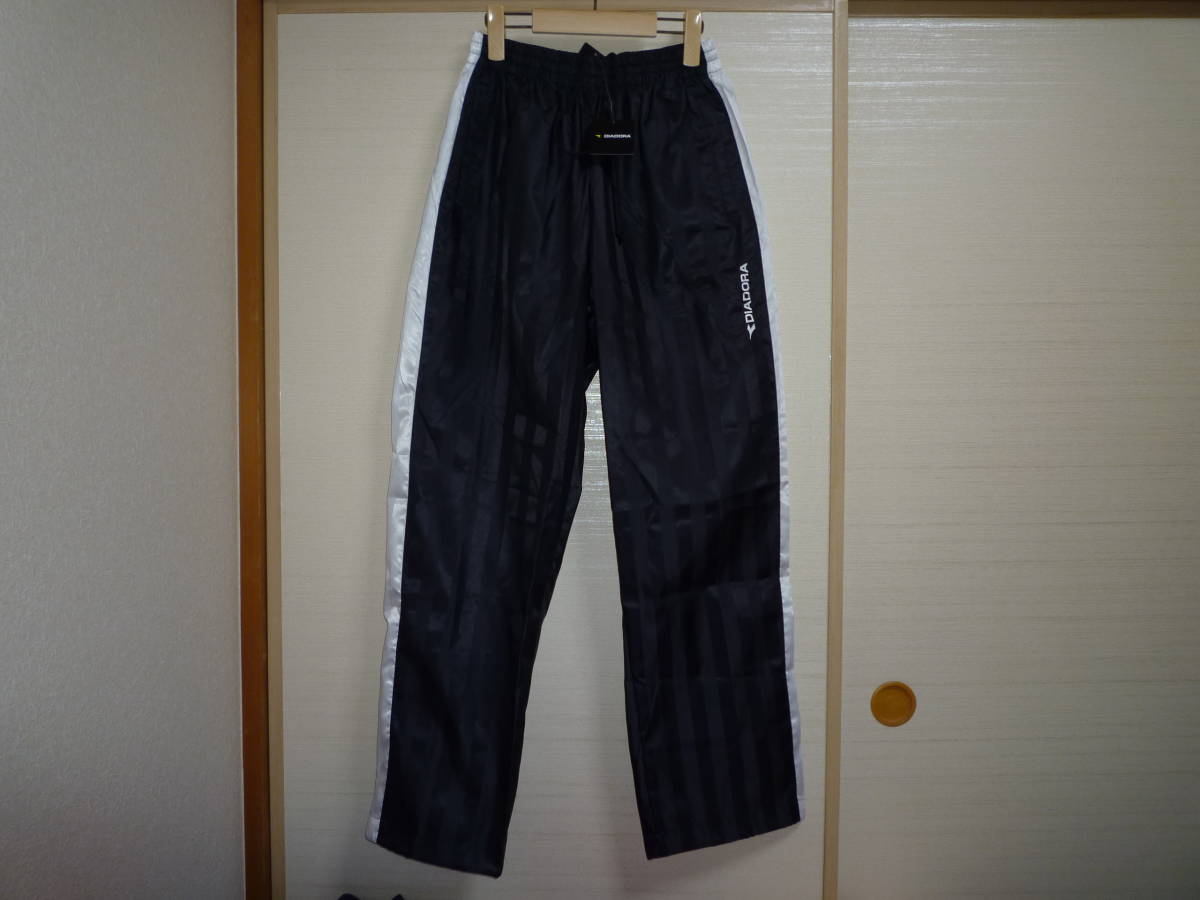 ディアドラ シャドーストライプナイロンパンツ黒白 Lサイズ拍卖