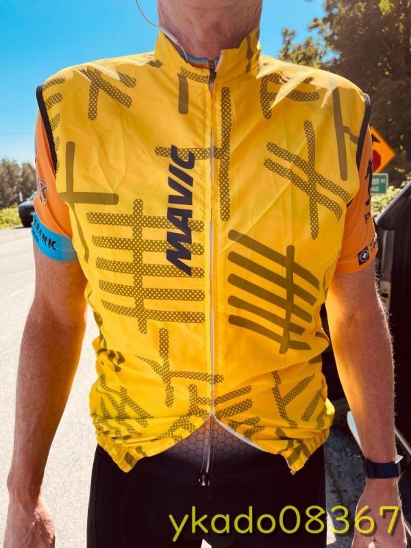 P1278: 通気性 軽量 防風性 サイクリングベスト 2021拍卖