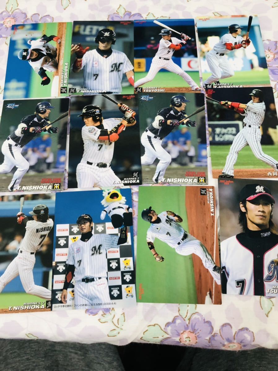 カルビープロ野球チップスカード セット売り 千葉ロッテマリーンズ 阪神タイガース 西岡剛拍卖