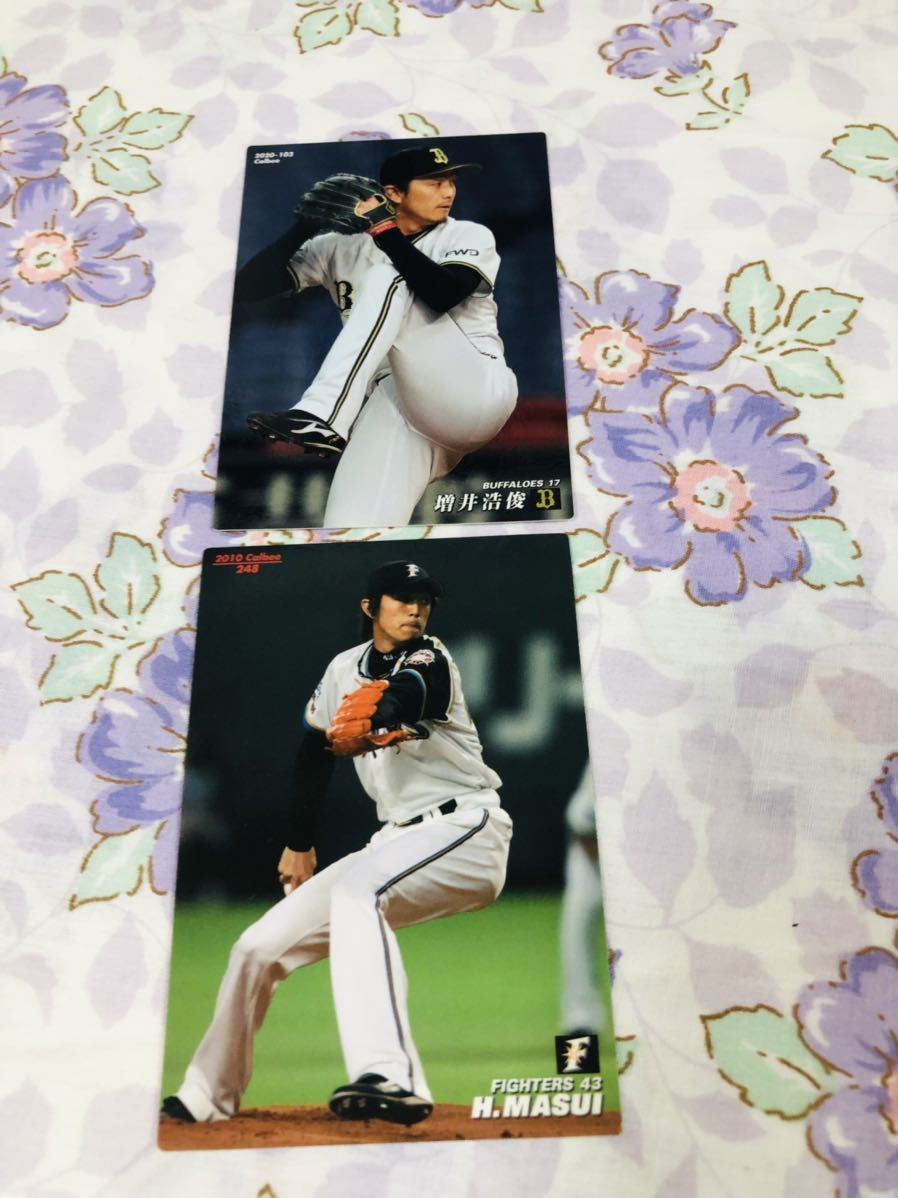 カルビープロ野球チップスカード セット売り オリックス・バファローズ 北海道日本ハムファイターズ 増井浩俊拍卖
